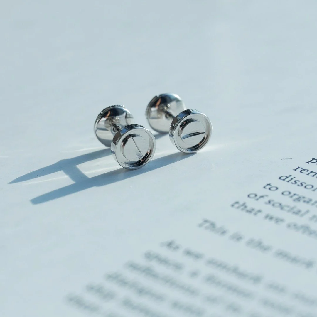 [Cartier]LOVE EARRINGS SILVER 10MM