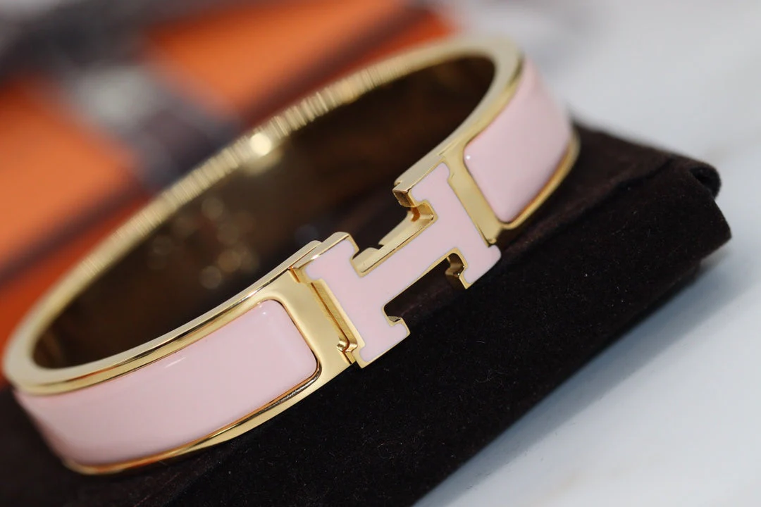 [Hermes]H BRACELET 12MM PINK