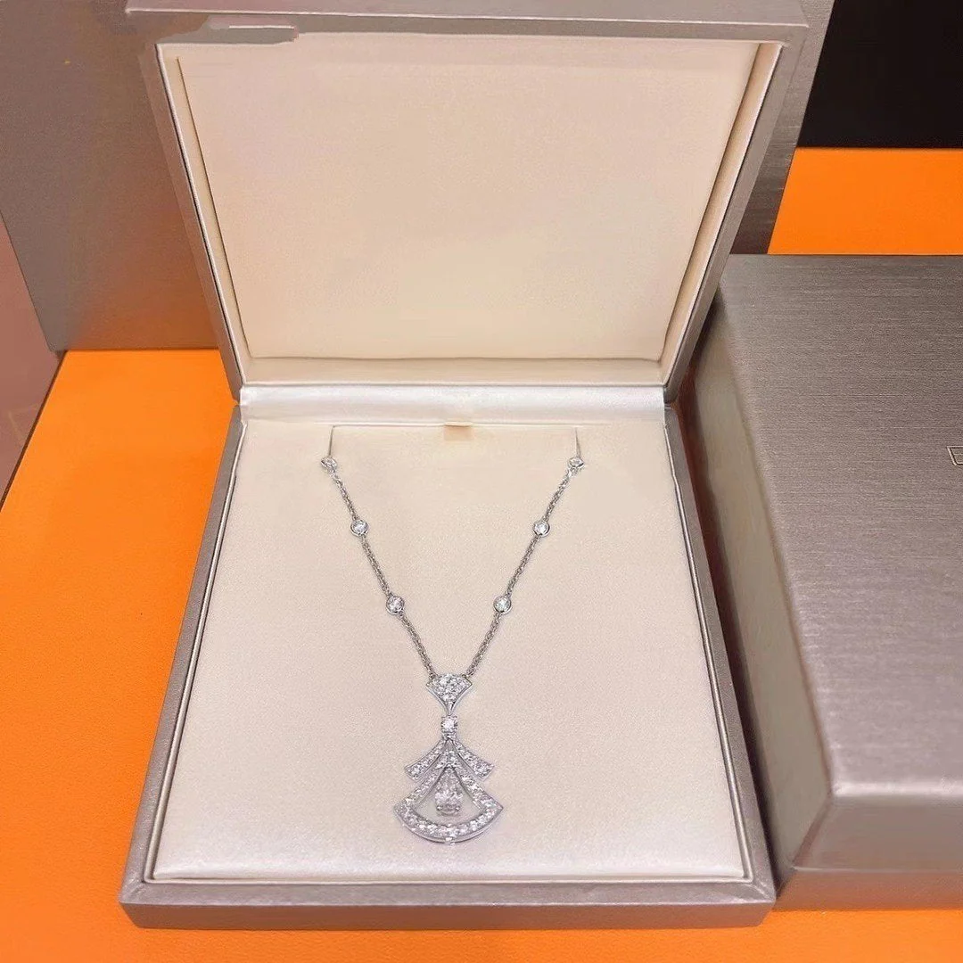 [Bulgari]DREAM NECKLACE WHITE DIAMOND SILVER