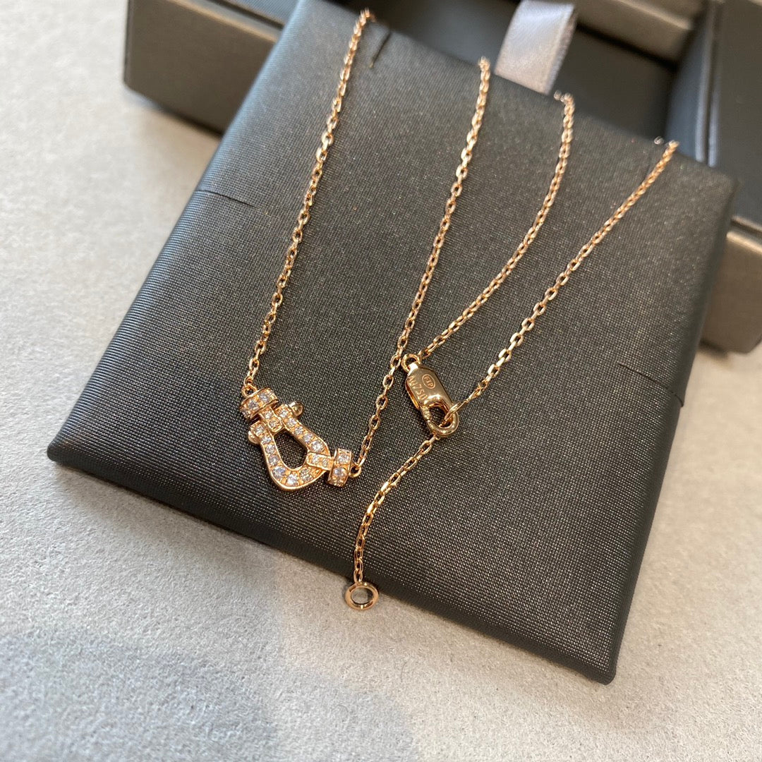 [Fred]FORCE 10 DIAMOND PINK GOLD NECKLACE MINI MODEL