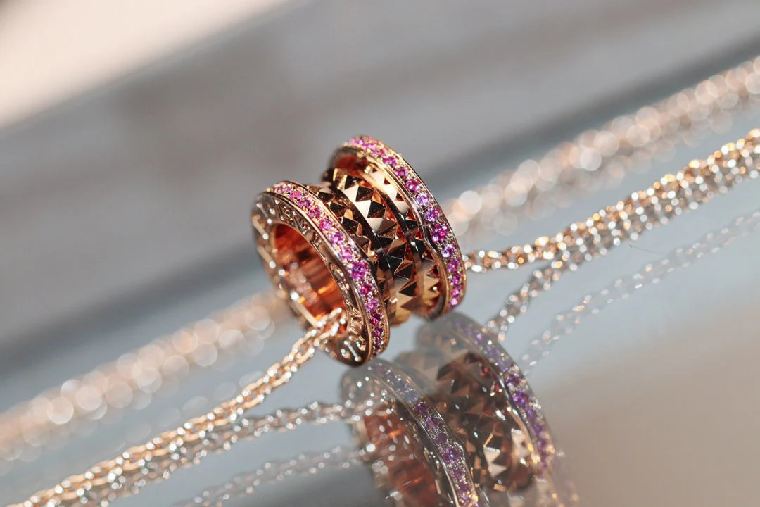 [Bulgari]ZERO 1 ROCK PINK GOLD PINK DIAMOND NECKLACE