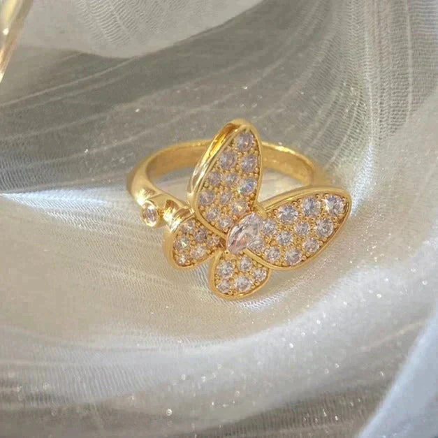 [Van Cleef & Arpels]BUTTERFLY DIAMOND RING