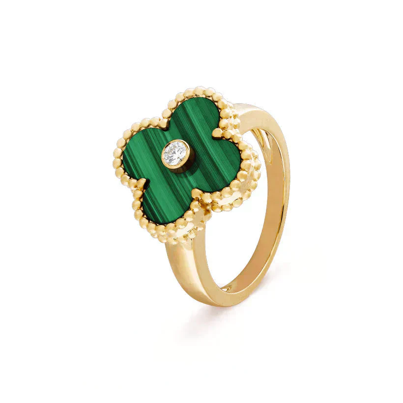 [Van Cleef & Arpels] MALACHITE RING GOLD DIAMOND