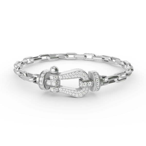 [Fred]FORCE LARGE HORSESHOE CLASP  METAL BRACELET