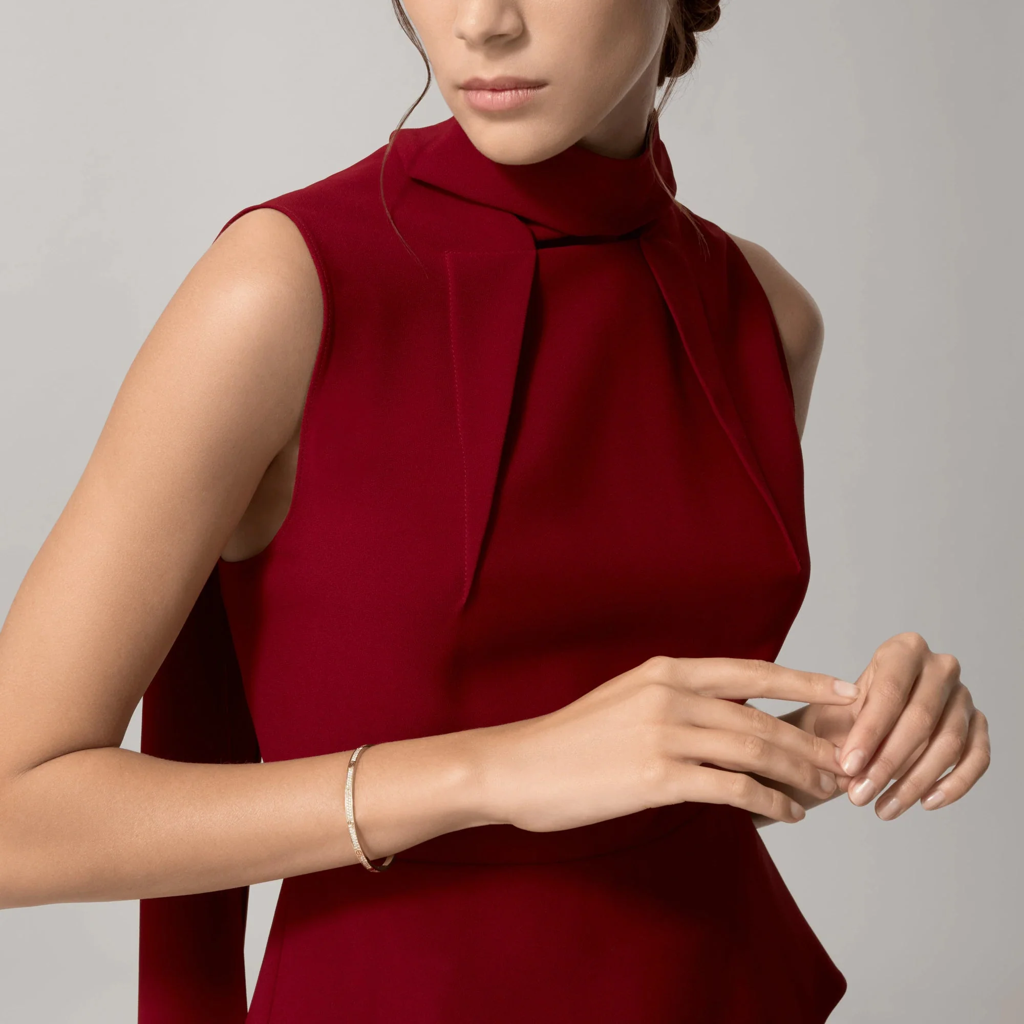 [Cartier]LOVE BRACELET 3.65MM DIAMOND-PAVED SILVER