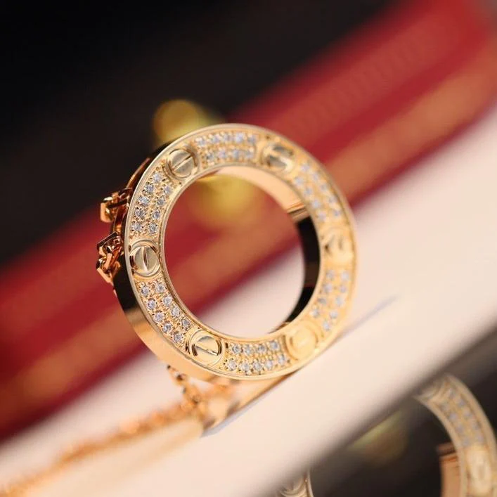 [Cartier]LOVE NECKLACE ADJUSTABLE ROSE GOLD