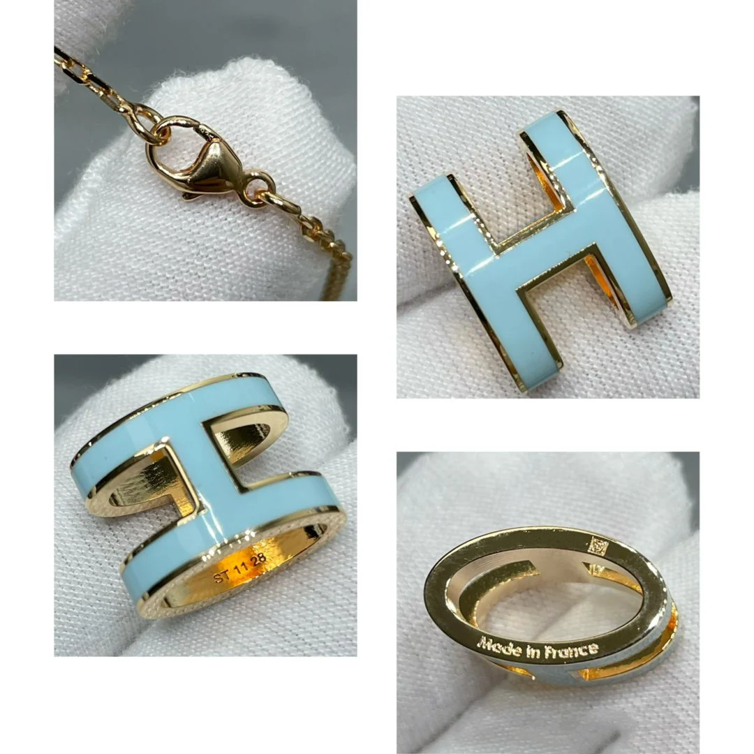 [Hermes]POP H SKY BLUE NECKLACE