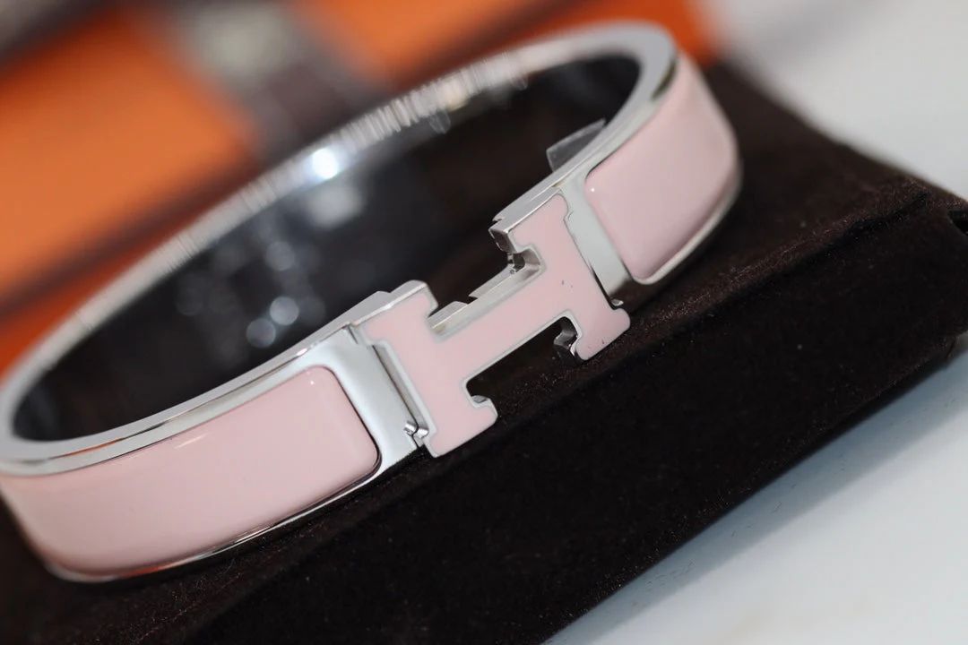 [Hermes]H BRACELET 12MM PINK