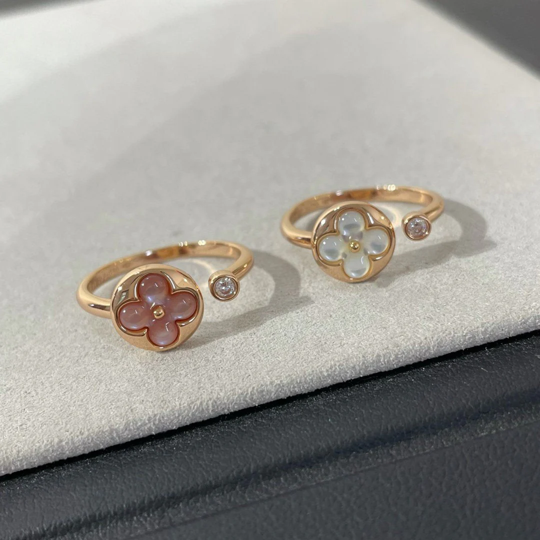 [Louis vuitton]SUN 1 DIAMOND PINK MOP RING