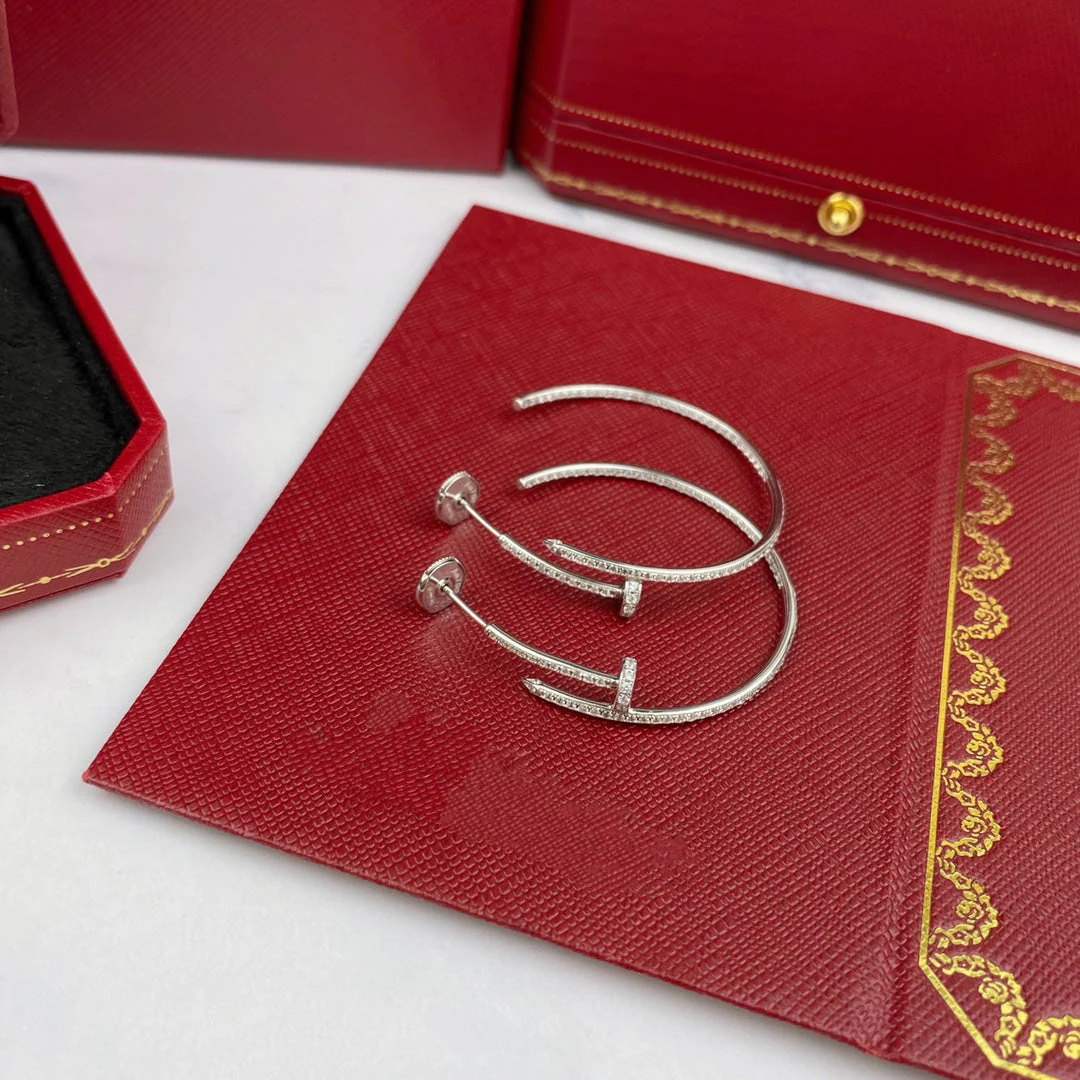 [Cartier]JUSTE EARRINGS FULL DIAMONDS 1.8MM