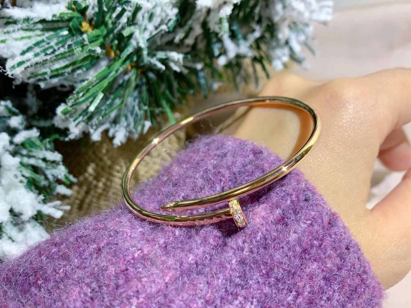 [Cartier]JUSTE BRACELET 2.5MM DIAMONDS