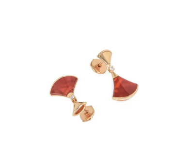 [Bulgari]DREAM Carnelian PINK GOLD EARRINGS