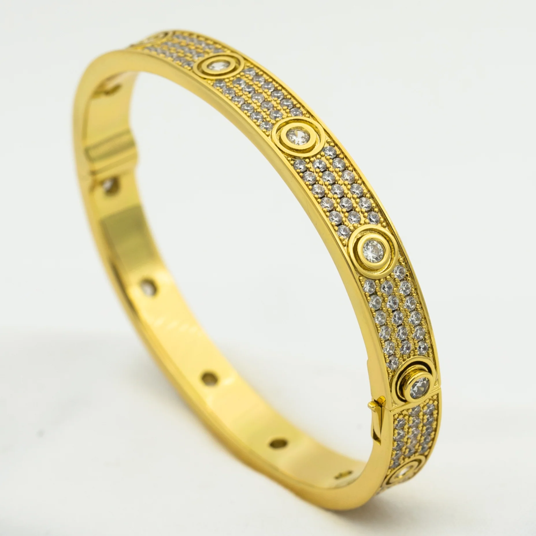 [Cartier]LOVE BRACELET 6.1MM DIAMOND-PAVED 10 BIG DIAMONDS