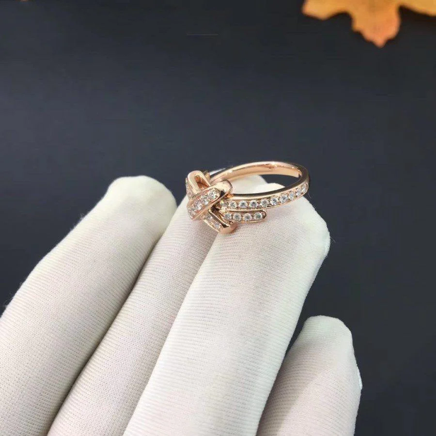 [Chaumet]JEUX DE RING PINK GOLD DIAMOND