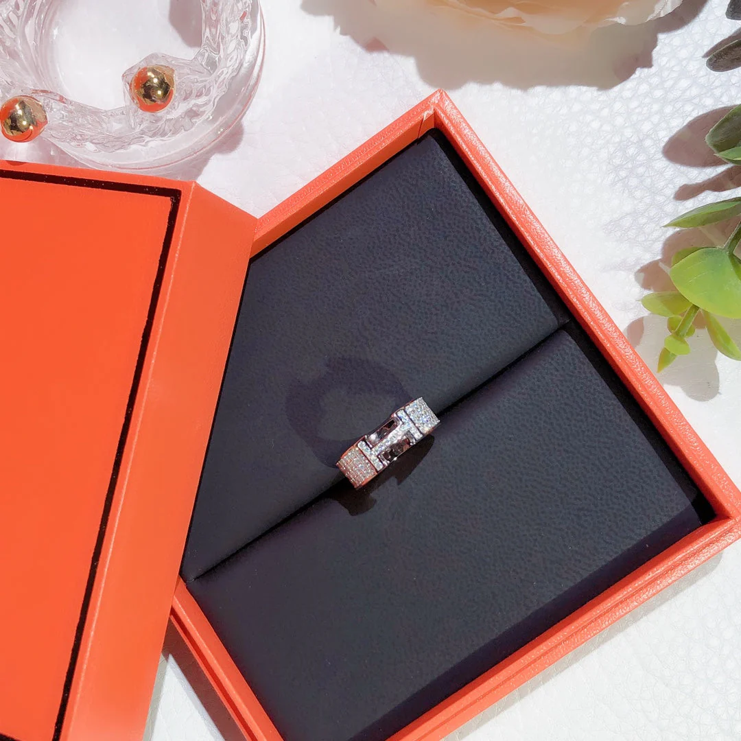 [Hermes]H RING FULL DIAMOND