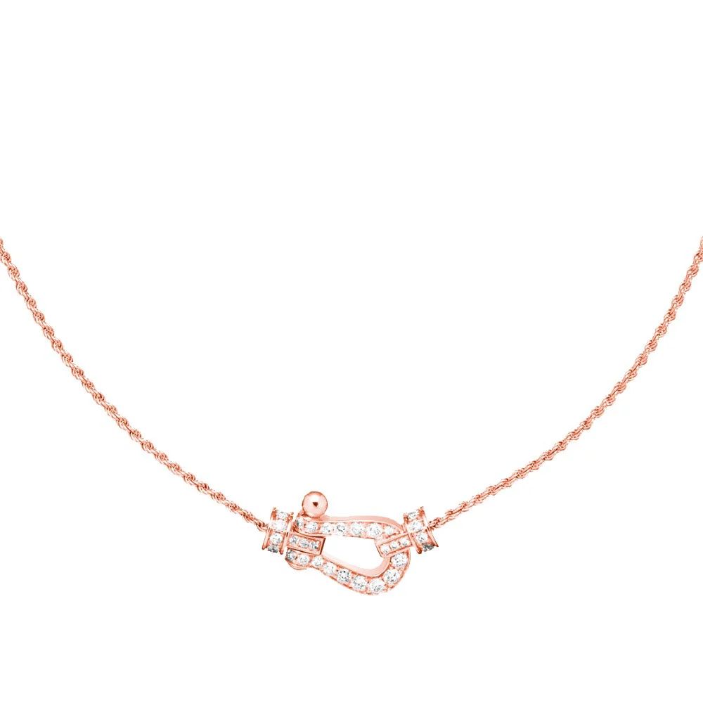 [Fred]FORCE 10 PINK GOLD DIAMOND NECKLACE
