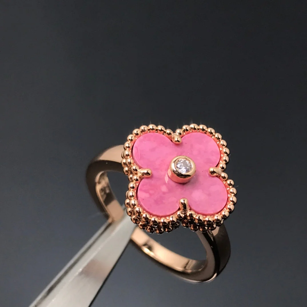 [Van Cleef & Arpels] RHODONITE ROSE GOLD RING