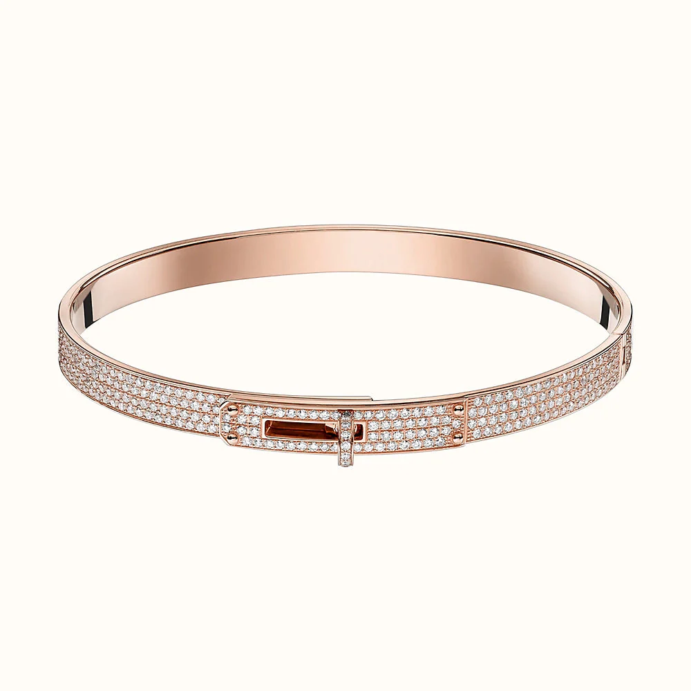 [Hermes]KELLY BRACELET DIAMOND PAVED