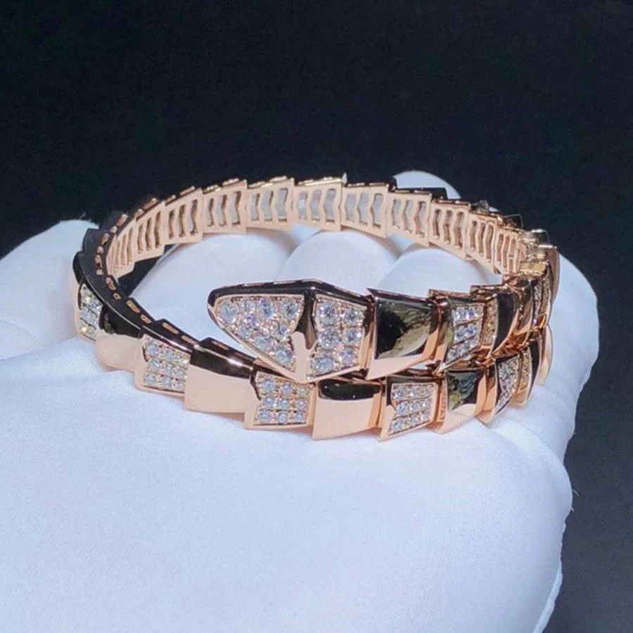 [Bulgari]SERPENTI BRACELET PINK GOLD DIAMOND