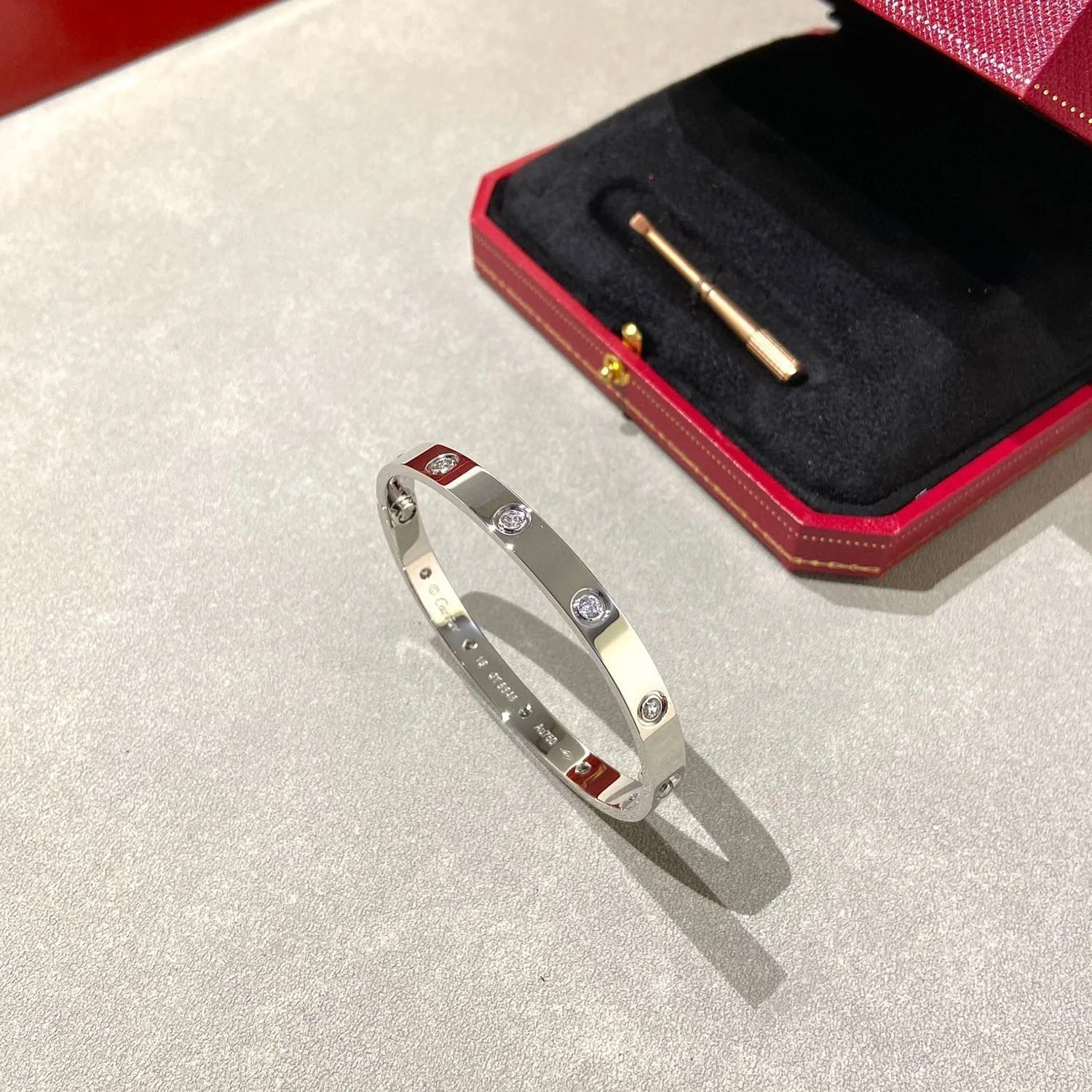 [Cartier]LOVE BRACELET 6.1MM 10 DIAMONDS