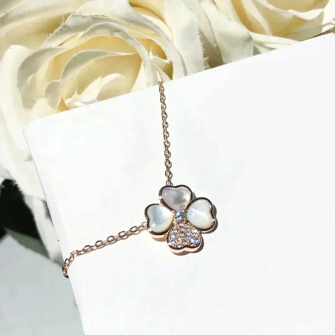 [Van Cleef & Arpels] MOP DIAMOND ROSE GOLD NECKLACE