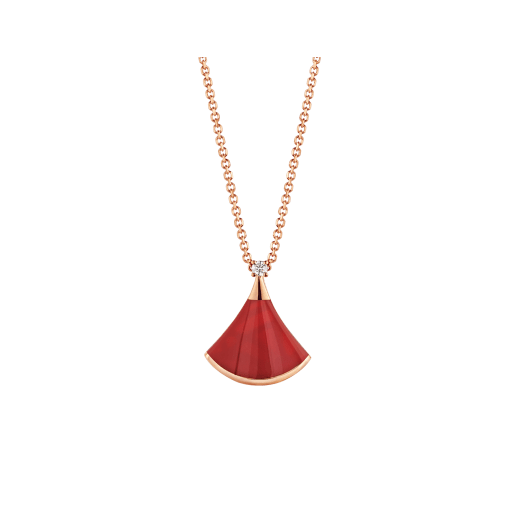 [Bulgari]DREAM NECKLACE CARNELIAN 1 DIAMOND