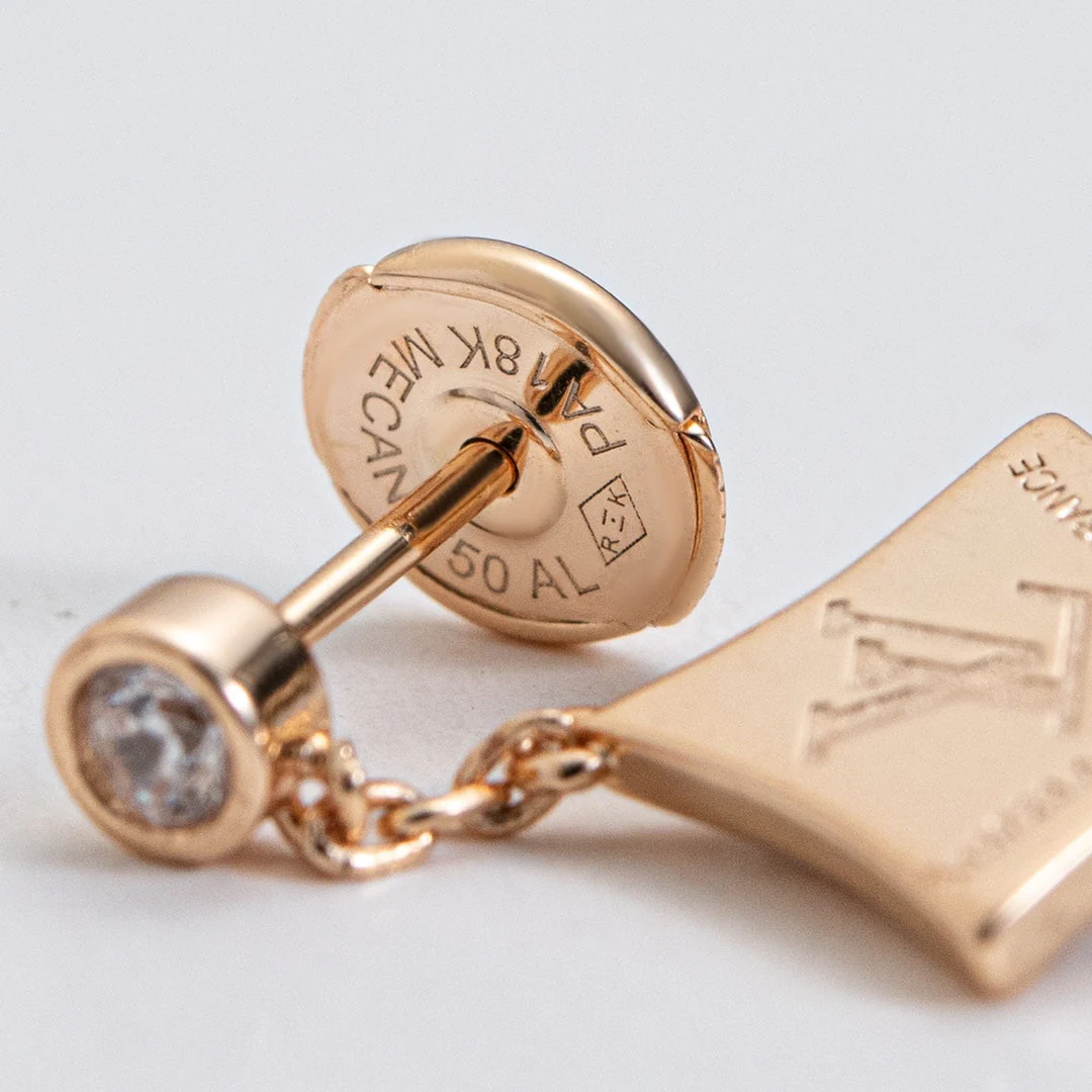 [Louis vuitton]STAR DIAMONDS EARRINGS GOLD