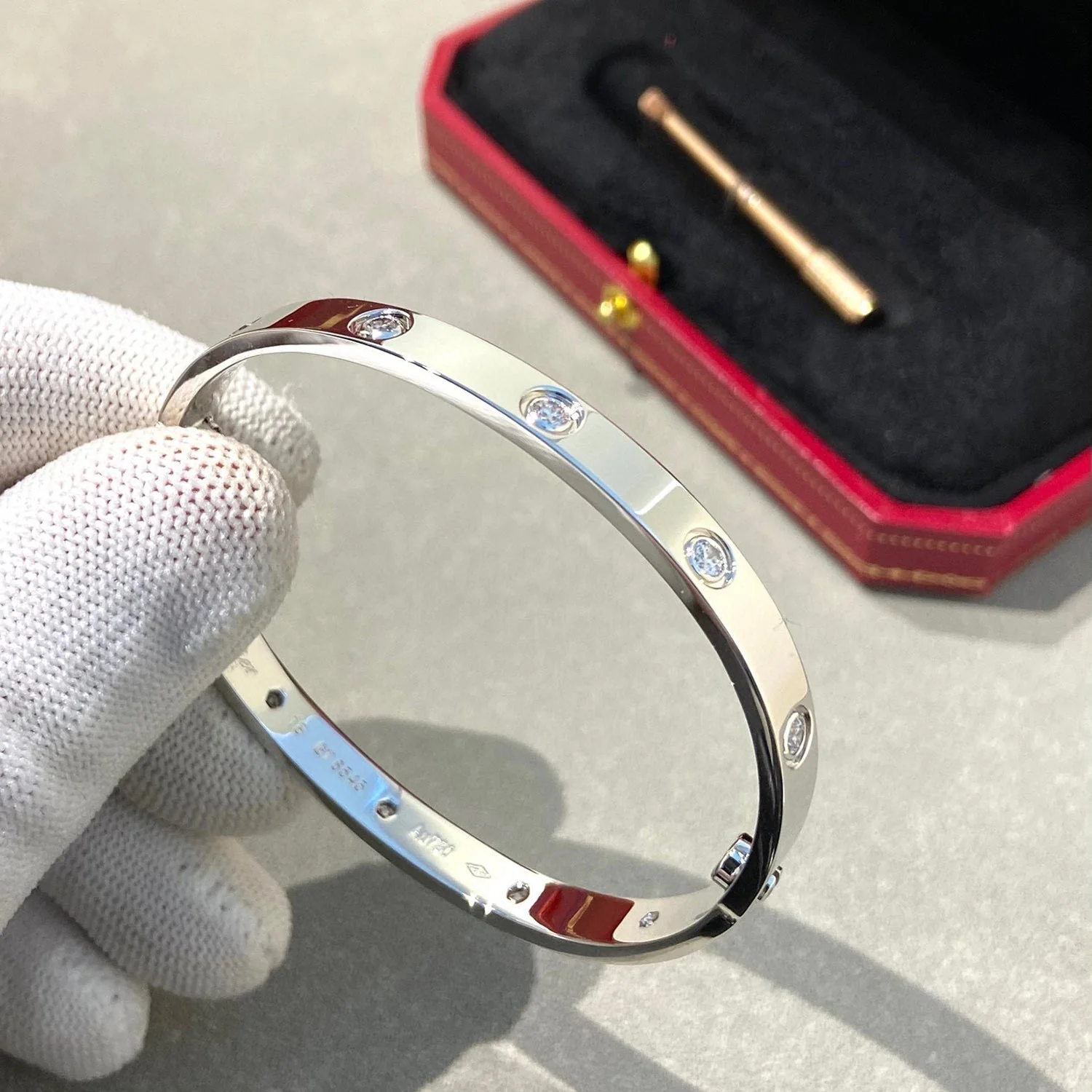 [Cartier]LOVE BRACELET 6.1MM 10 DIAMONDS
