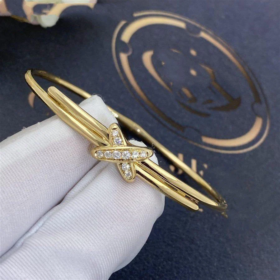 [Chaumet]JEUX DE BRACELET GOLD DIAMONDS