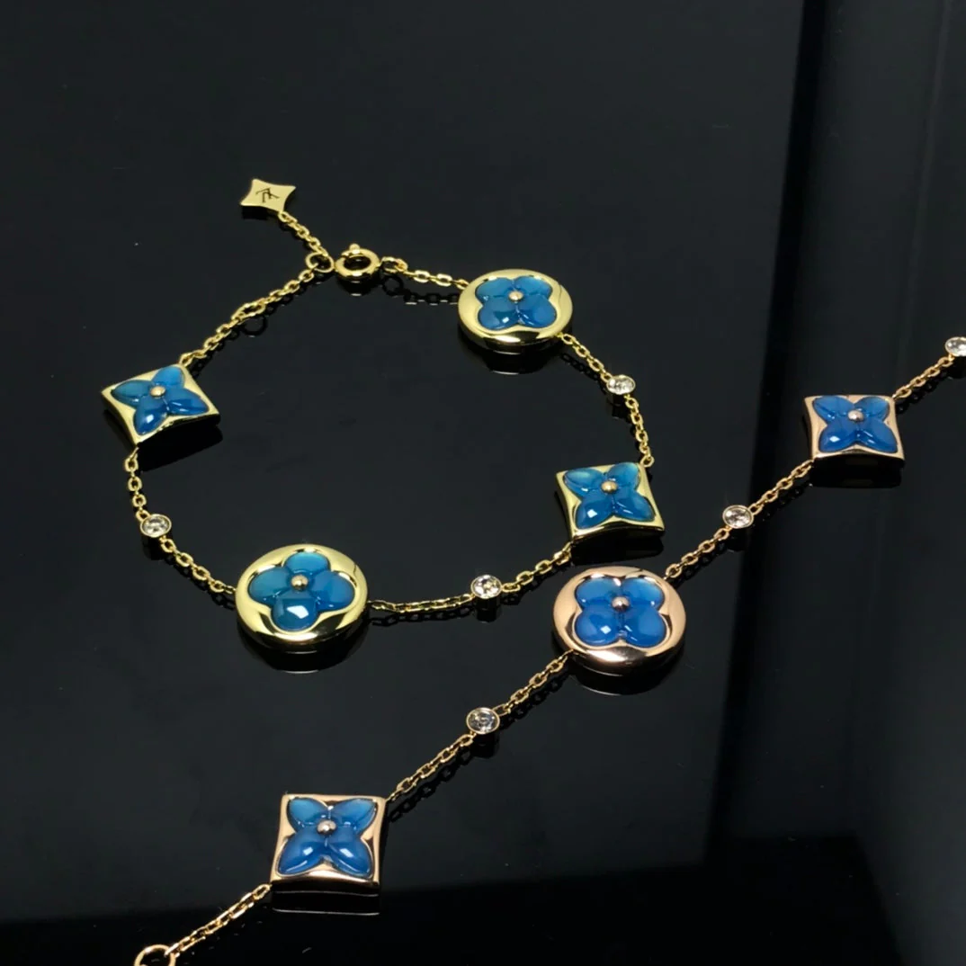[Louis vuitton]STAR AND SUN 4 MOTIF BLUE BRACELET