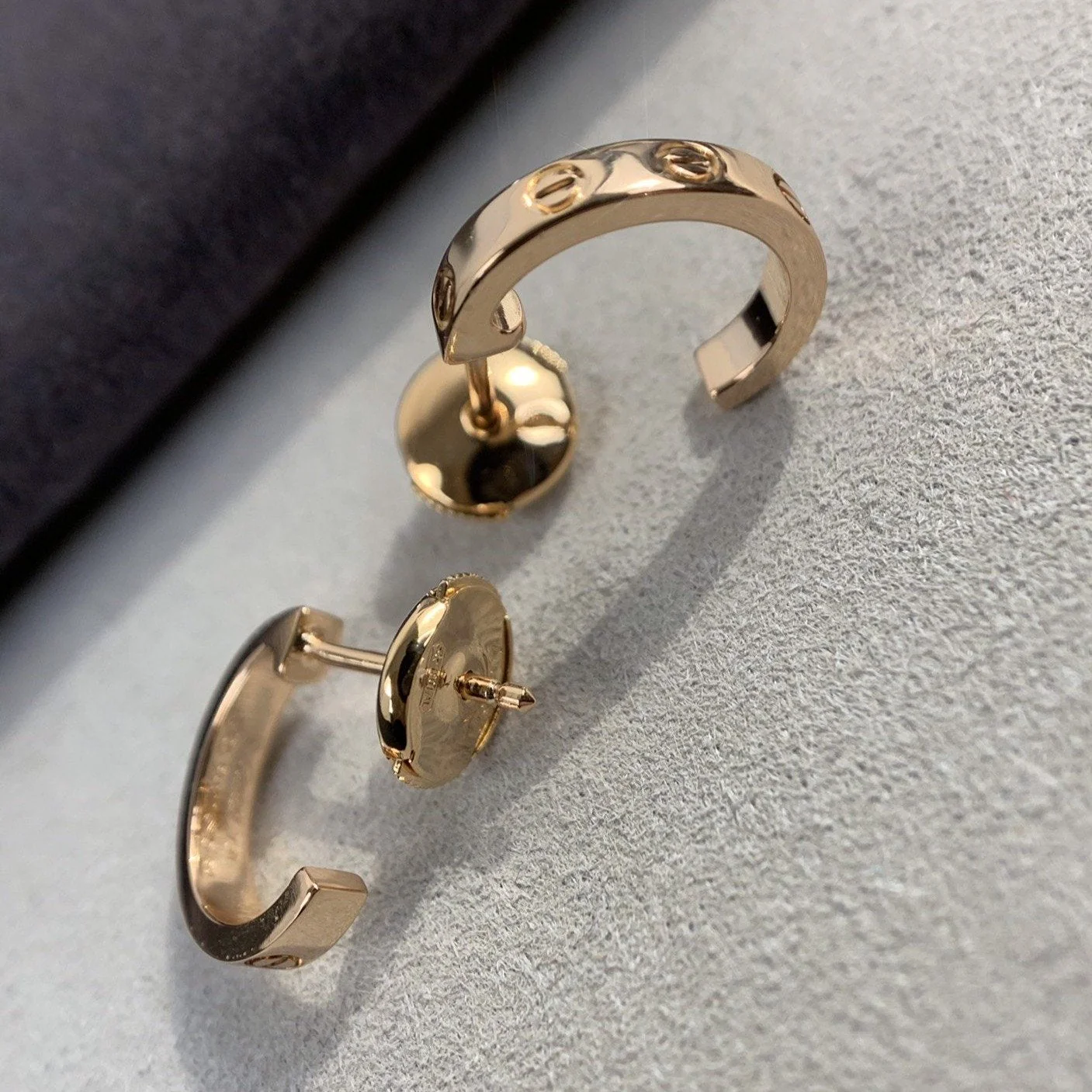[Cartier]LOVE EARRINGS 2.65MM PINK GOLD