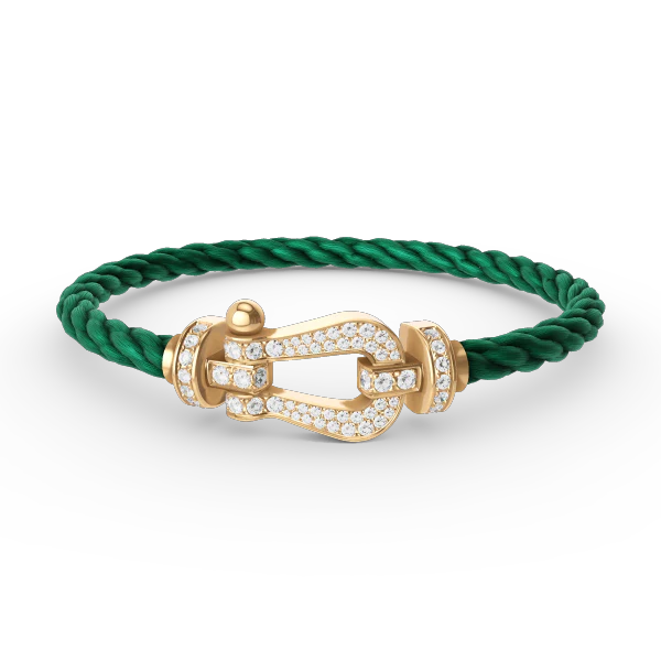 [Fred]FORCE LARGE HORSESHOE FULL DIAMOND BRACELET GOLD