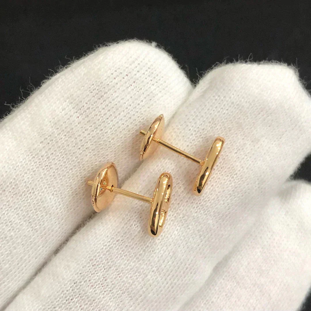 [Hermes]CHAINE SMALL EARRINGS GOLD AND SILVER