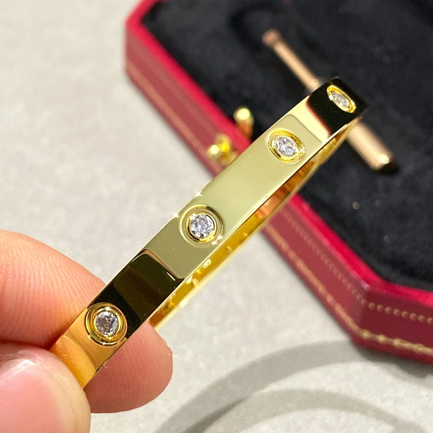 [Cartier]LOVE BRACELET 6.1MM 10 DIAMONDS