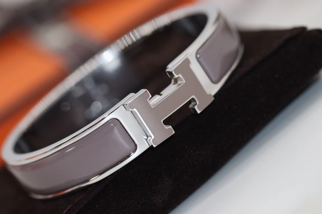 [Hermes]H BRACELET 12MM BROWN