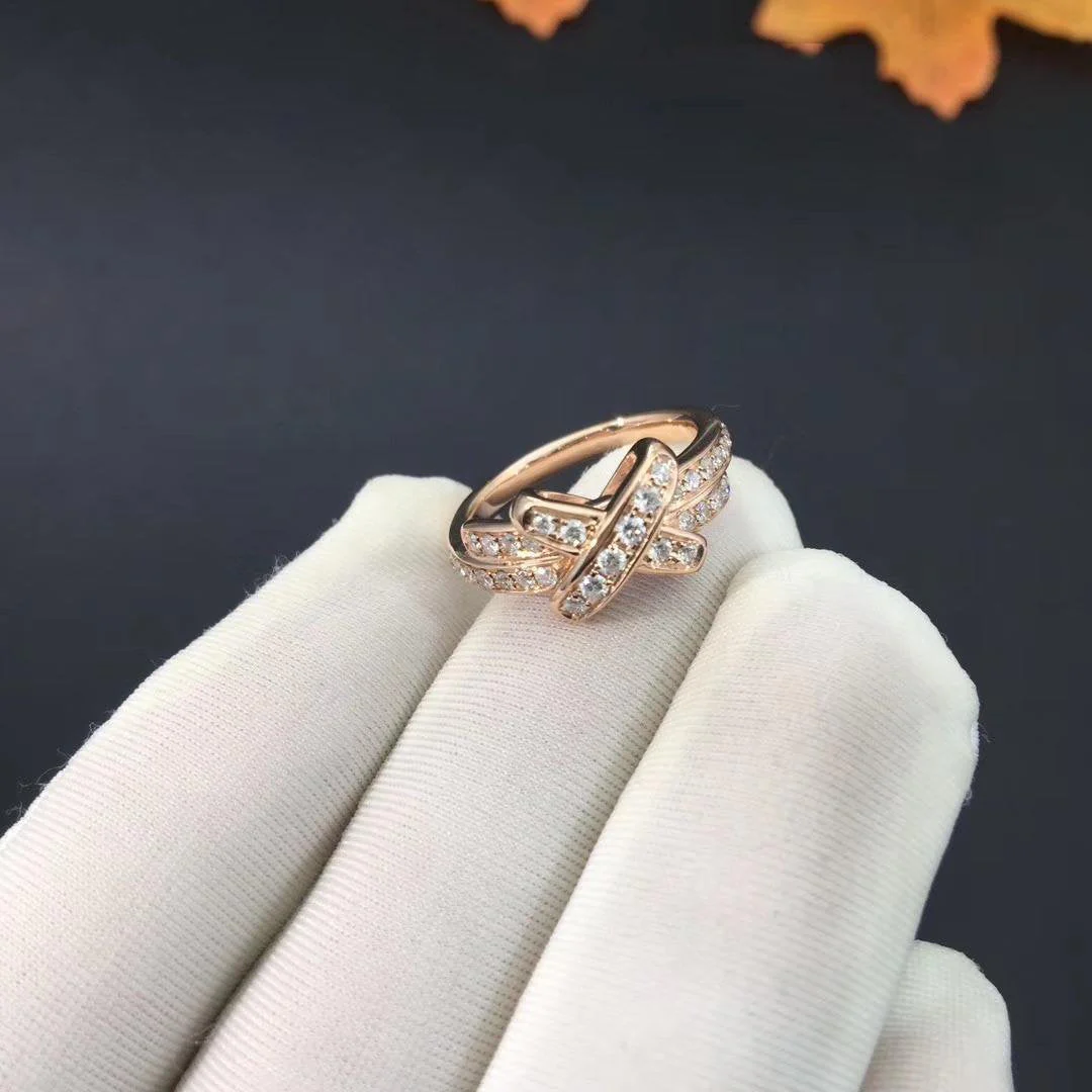 [Chaumet]JEUX DE RING PINK GOLD DIAMOND