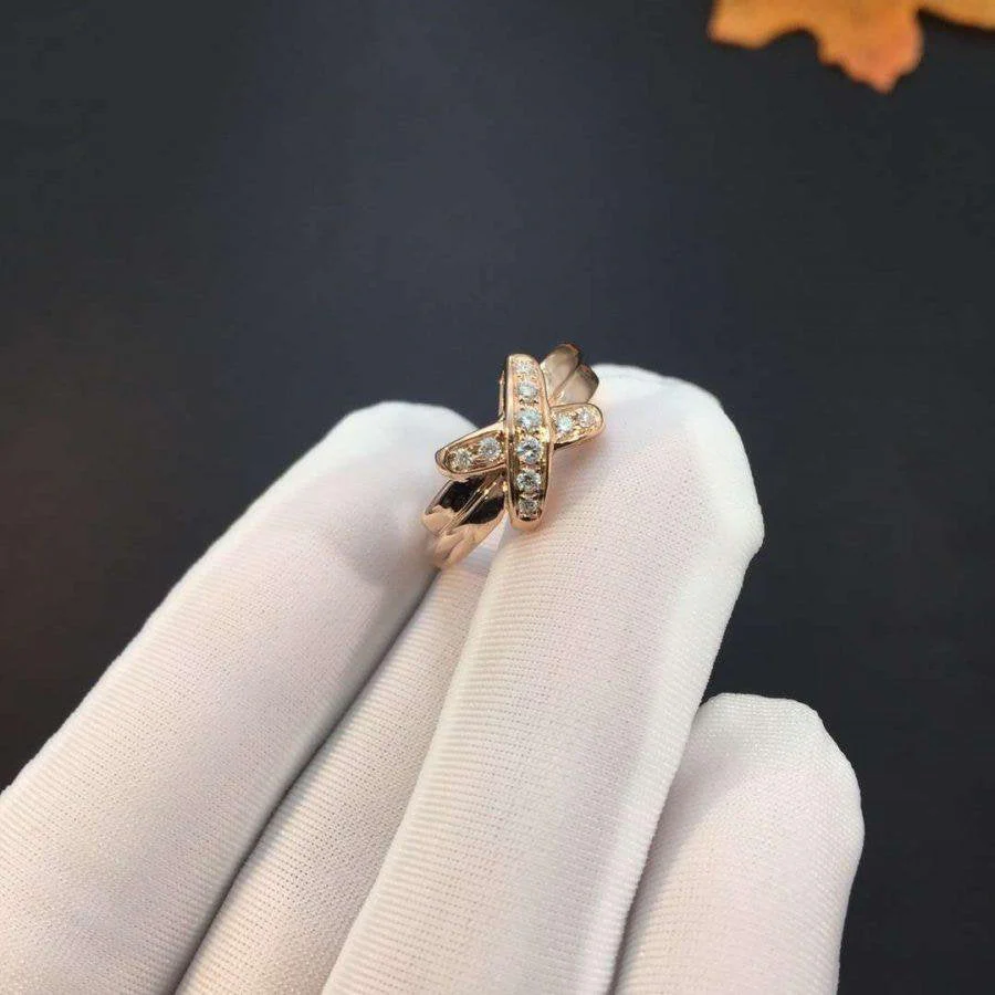[Chaumet]JEUX DE PINK GOLD DIAMOND RING