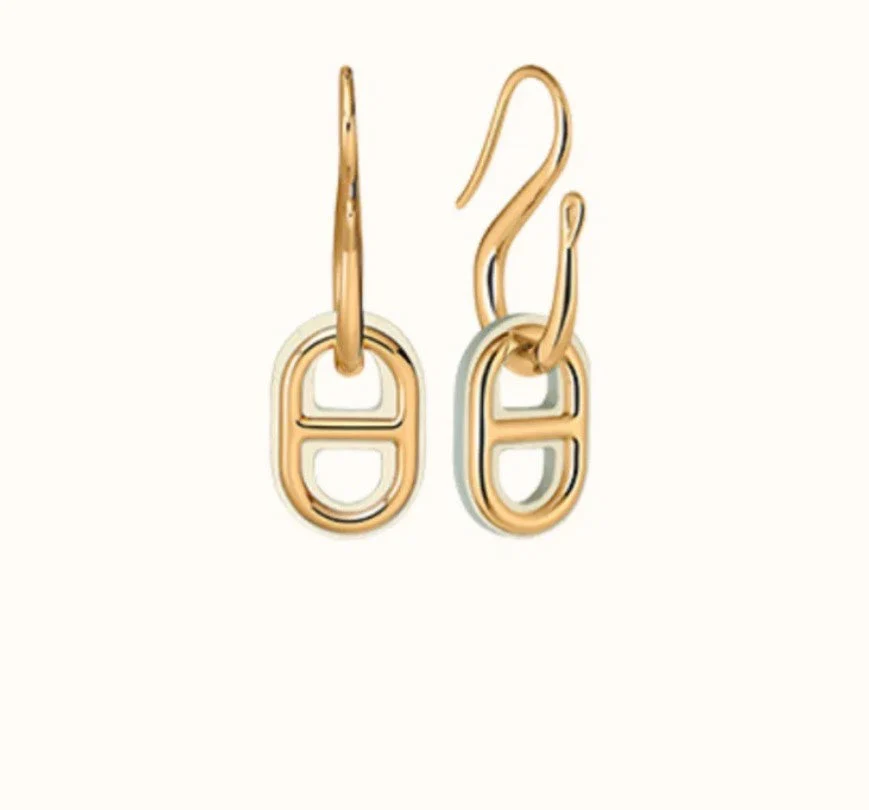 [Hermes]HM O'MAILLON GOLD EARRINGS