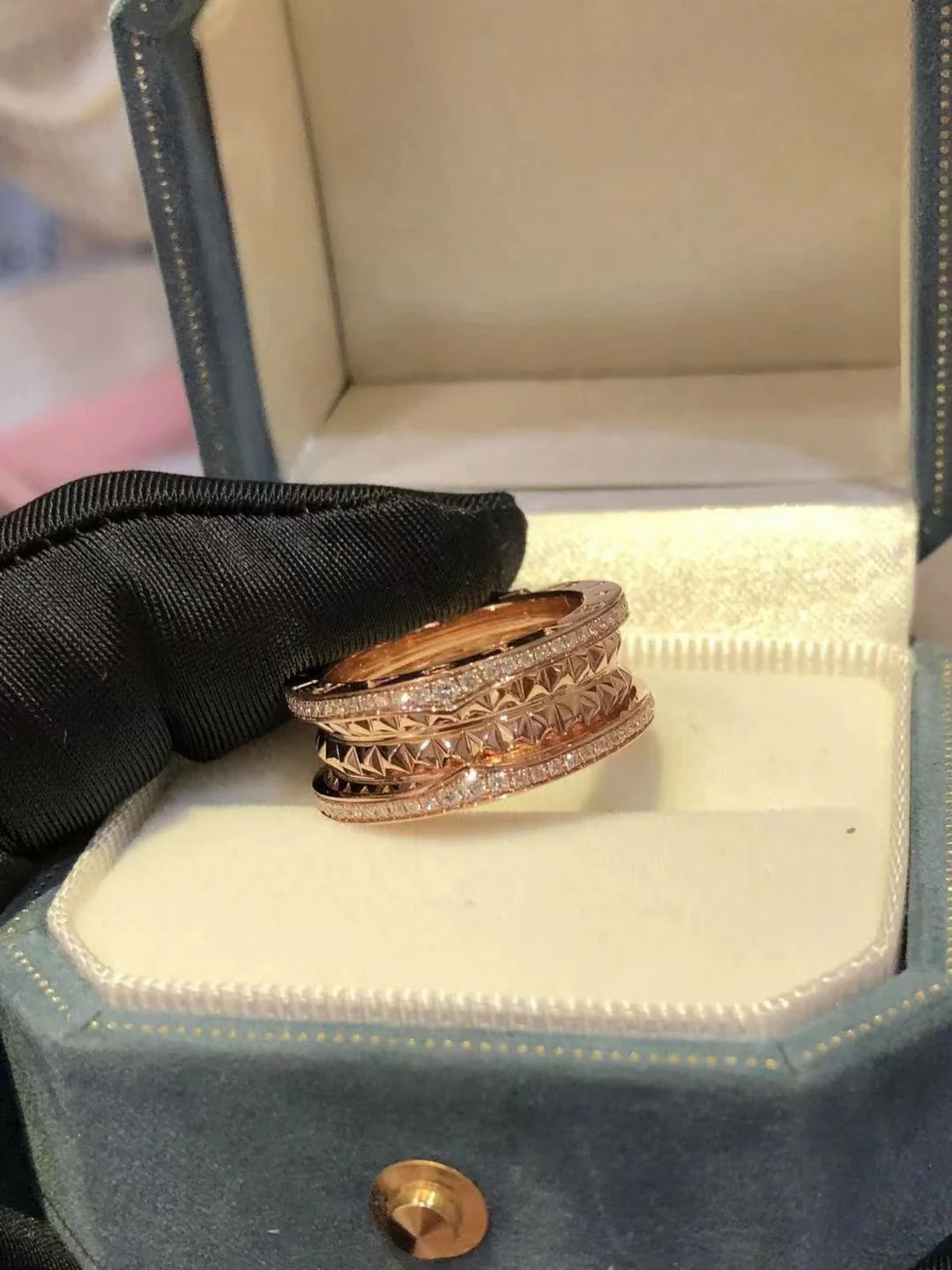 [Bulgari]ZERO 1 ROCK DIAMOND PINK GOLD