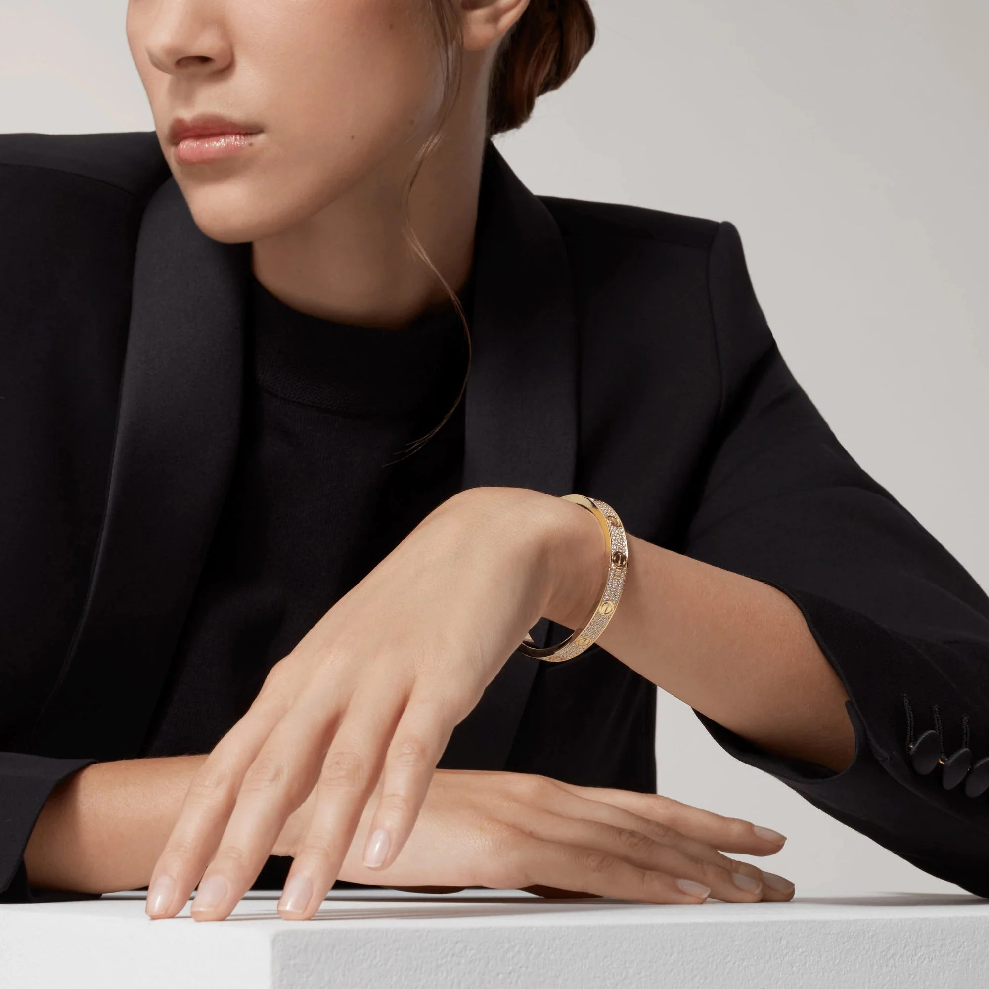 [Cartier]LOVE BRACELET 6.1MM DIAMOND-PAVED