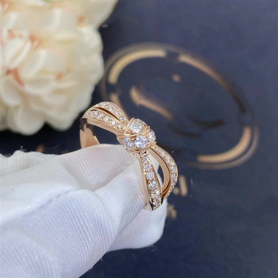 [Chaumet]LIENS PINK GOLD DIAMOND RING