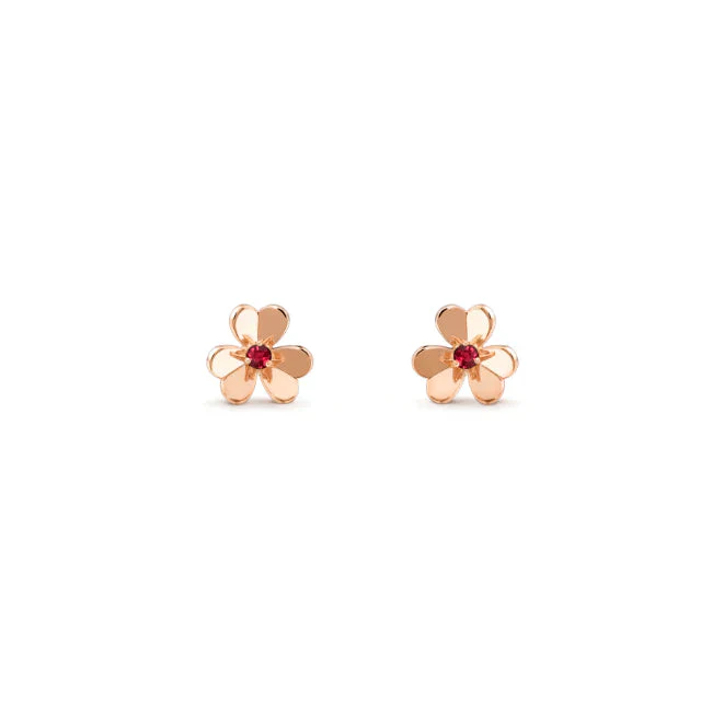 [Van Cleef & Arpels]FRIVOLE  FLOWER PINK EARRINGS
