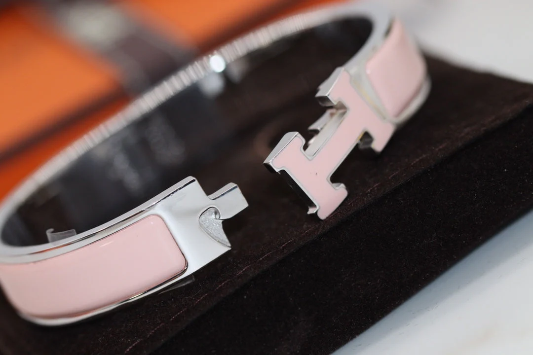 [Hermes]H BRACELET 12MM PINK