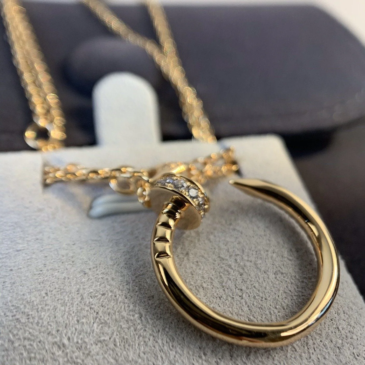 [Cartier]JUSTE NECKLACE PINK GOLD DIAMONDS