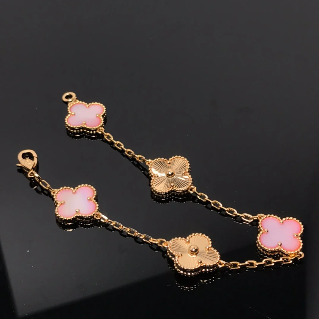[Van Cleef & Arpels] BRACELET 5 MOTIF PINK AND PINK GOLD