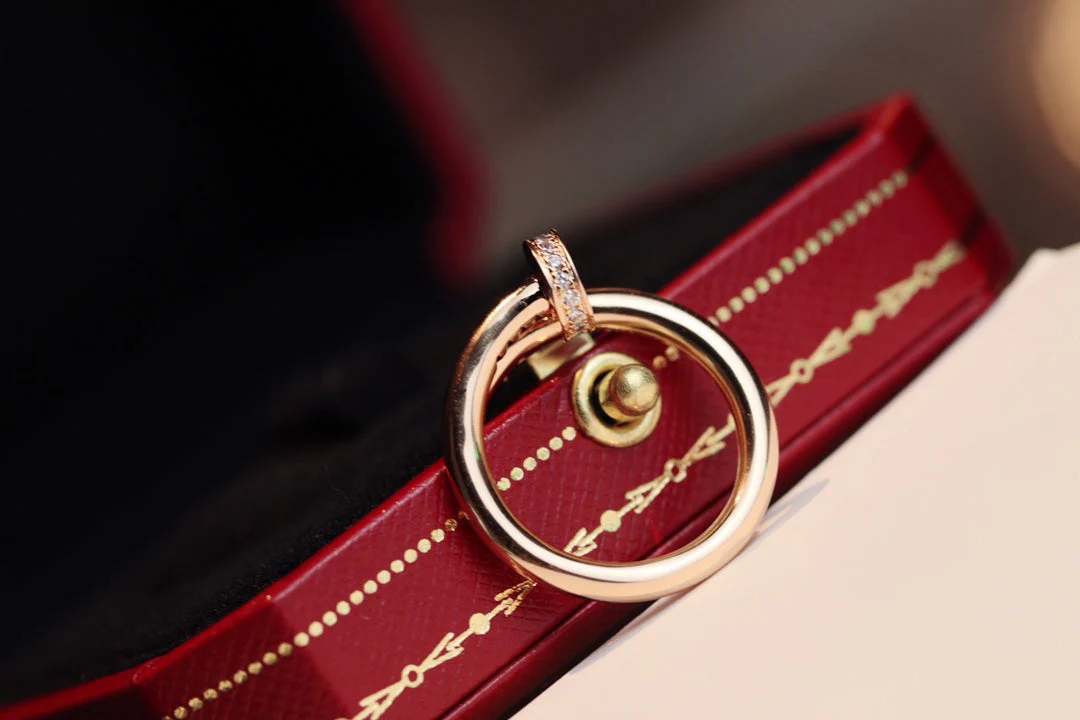 [Cartier]JUSTE RING 2.65MM PINK GOLD DIAMOND