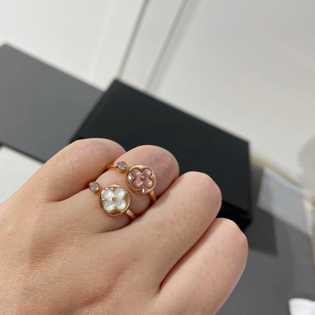 [Louis vuitton]SUN 1 DIAMOND PINK MOP RING