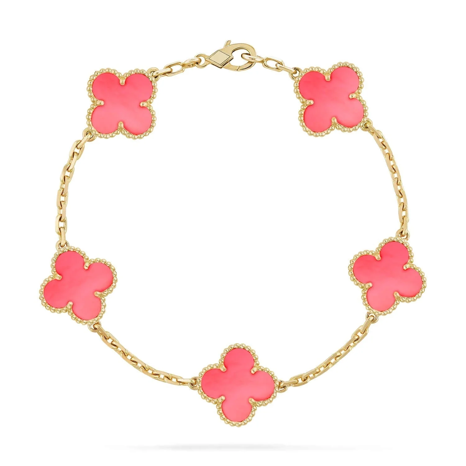 [Van Cleef & Arpels] 5 PINK MOP BRACELET