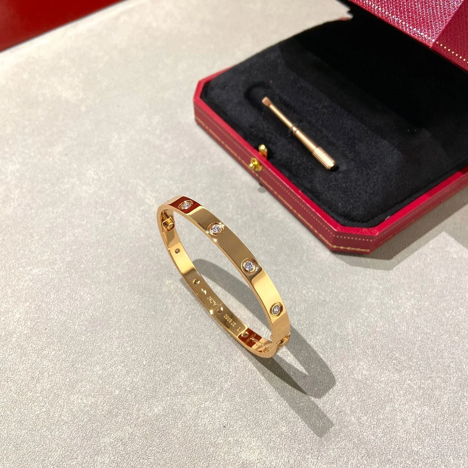 [Cartier]LOVE BRACELET 6.1MM 10 DIAMONDS