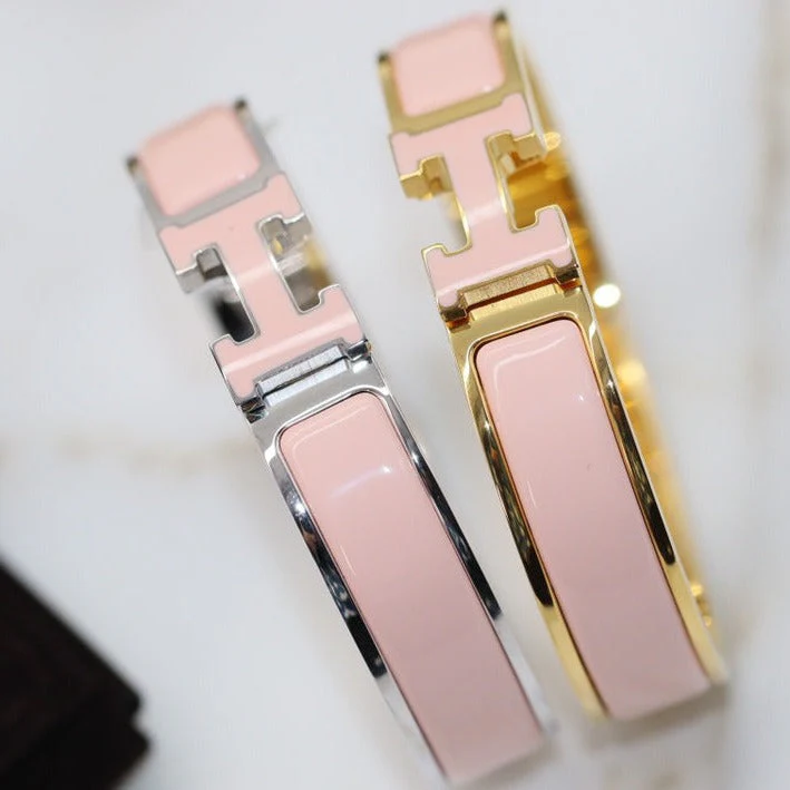 [Hermes]H BRACELET 12MM PINK